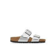 Birkenstock Sydney Cushion Buckle Birko-Flor Silver Sandals