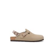 Birkenstock Tokio Suede Leather Taupe Clogs