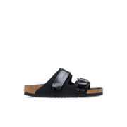 Birkenstock Uji High Shine Nubuck Leather Black Sandals