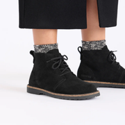 Birkenstock Uppsala Mid Suede Leather Black Boots