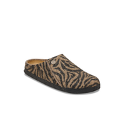 Birkenstock Zermatt Wool Felt Zebra Toffee Melange Clogs
