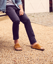 Supportive Suede Comfort Sandals Coverage Soft 
