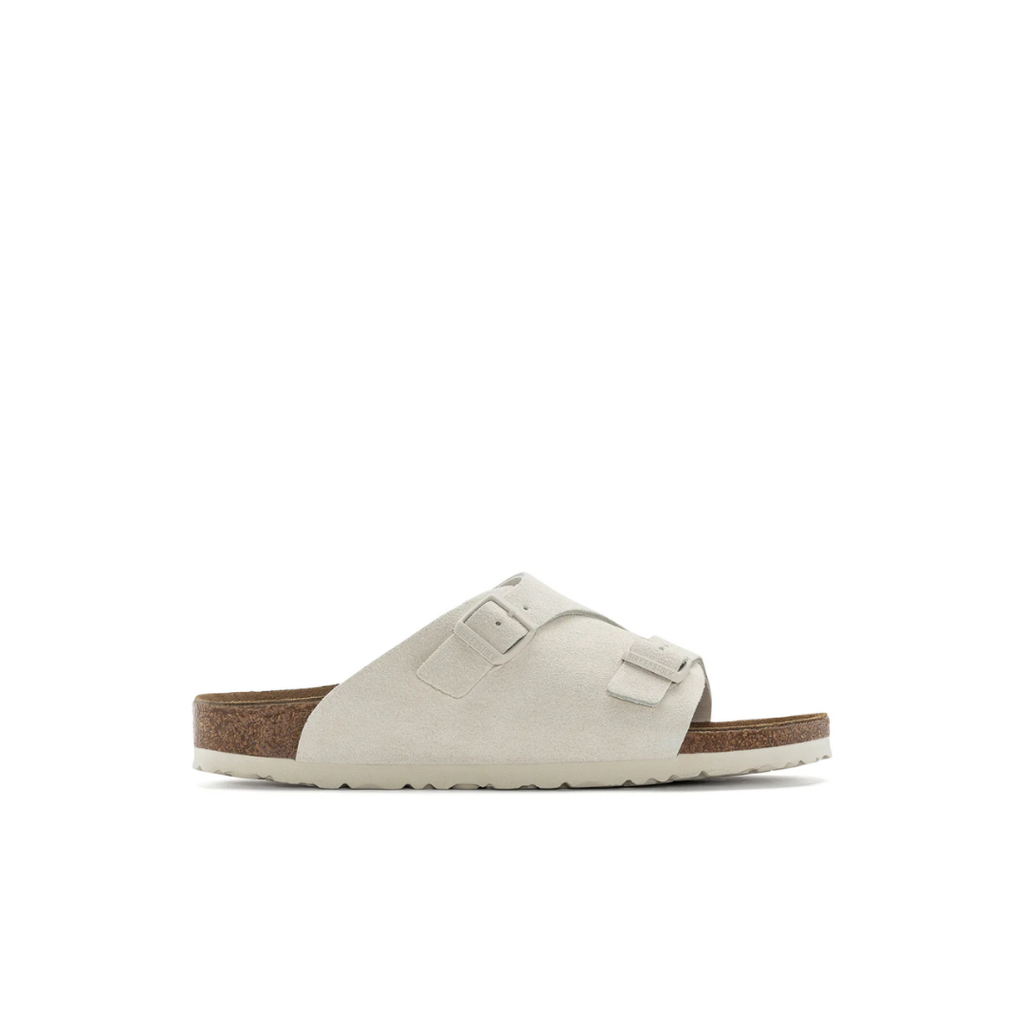 Birkenstock Zurich Suede Leather Antique White Sandals – Bstore Birkenstock Zurich Suede Leather Antique White Sandals – Bstore