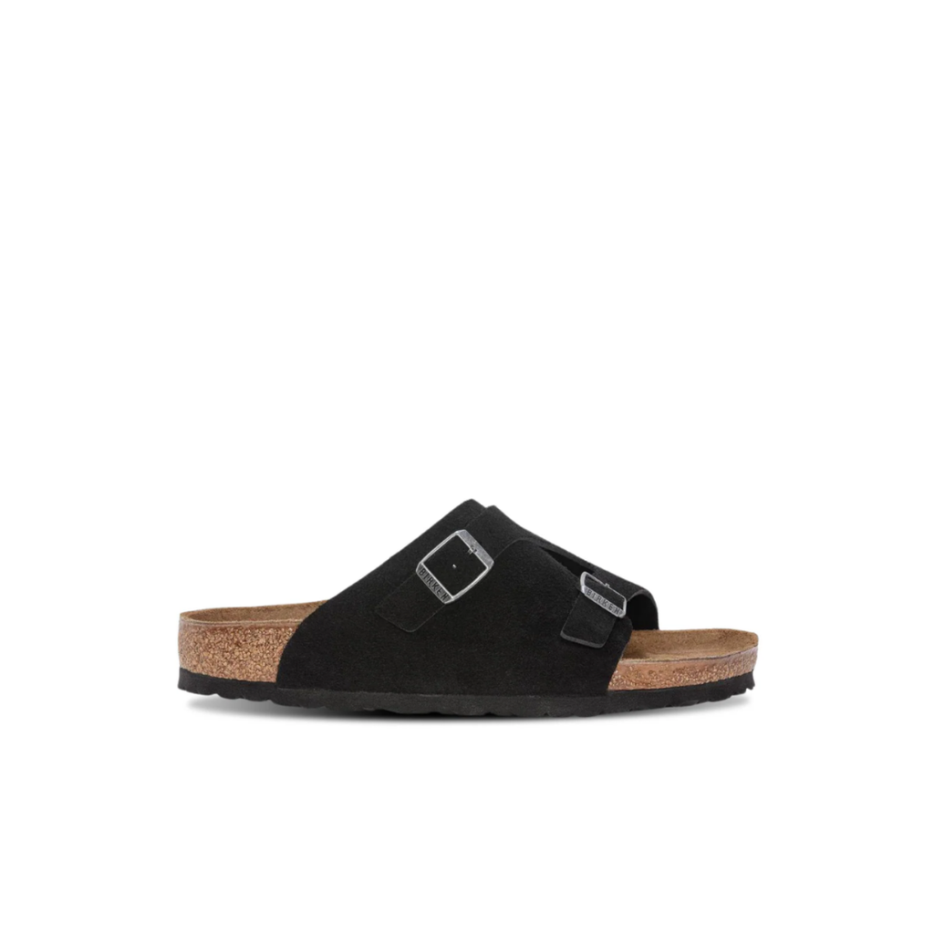 Birkenstock Zurich Suede Leather Black Sandals – Bstore