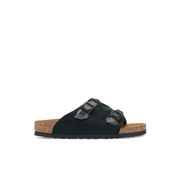 Birkenstock Zurich Tech Suede Leather Black Sandals