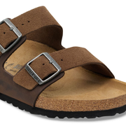 birkenstock arizona brown leather sandals