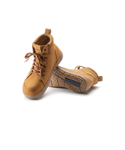 birkenstock qs700 work boot with steel cap in camel brown