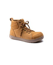 birkenstock qs700 work boot with steel cap in camel brown