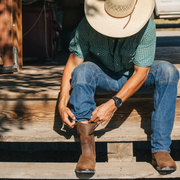 cowboy boot in brown