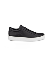 Black leather sneakers for men stylish