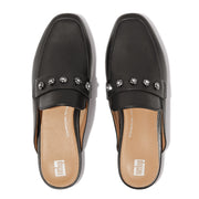 Fitflop Delicato Crystal Cluster Soft Leather Mules Black