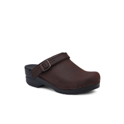 Dansko Ingrid Antique Brown/Black Oiled Clog