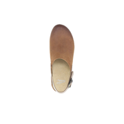 womens brown suede clogs