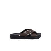 EMU Ebony Leather Slides Brown