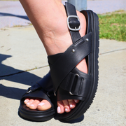 Leather sandals for women summer shoes 