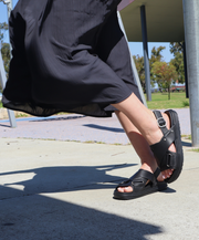 Leather sandals for women summer shoes 