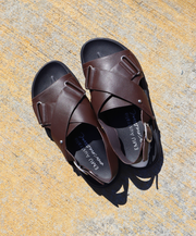 Leather sandals for women summer shoes 