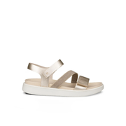 Ecco Flowt Womens Sandal Pure White Gold
