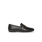 FitFlop Delicato Gold Trim Leather Loafer Black