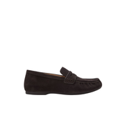 FitFlop Delicato comfortable women's suede loafer in chocolate