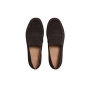 FitFlop Delicato comfortable women's suede loafer in chocolate