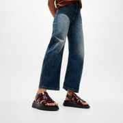 FitFlop Gen-FF Brushed Leather Fisherman Sandal Dark Merlot