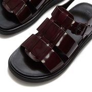 FitFlop Gen-FF Brushed Leather Fisherman Sandal Dark Merlot