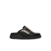 FitFlop Gen-FF Maxi Buckle Leather Mules Black