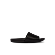 FitFlop Gracie Leather Pool Slides Black/Black