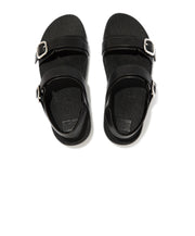 FitFlop Lulu Adjustable Leather Back-Strap Sandals Black