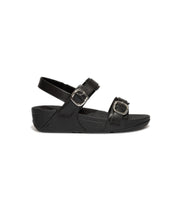 FitFlop Lulu Adjustable Leather Back-Strap Sandals Black