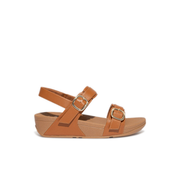 FitFlop Lulu Adjustable Leather Back-Strap Sandals Brown