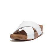 FitFlop Lulu Cross Slide Sandals - White