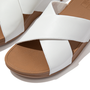 FitFlop Lulu Cross Slide Sandals - White