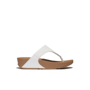 FitFlop Lulu Leather Toe Post Sandals White