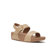 womens beige sandals with big buckle