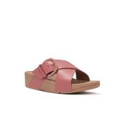 comfortable womens slides pink