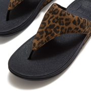 FitFlop Lulu Suede Toe Post Leopard