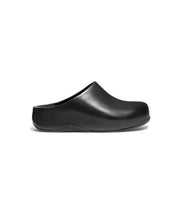 FitFlop Shuv Leather Clogs Black