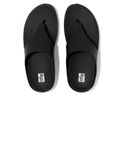 FitFlop Shuv Leather Toe Post Sandals Black