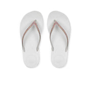 FitFlop iQushion Sparkle Thongs White