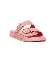 FitFlop iQushion Two Bar Buckle Slides Coral