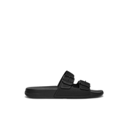 FitFlop iQushion Two Bar Buckle Slides All Black
