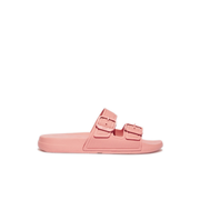FitFlop iQushion Two Bar Buckle Slides Coral
