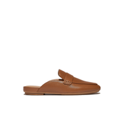 Fitflop Delicato Soft Leather Mules Deep Tan