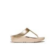 Fitflop Fino Glitterdust Metallic Toe-Post Sandals Platino