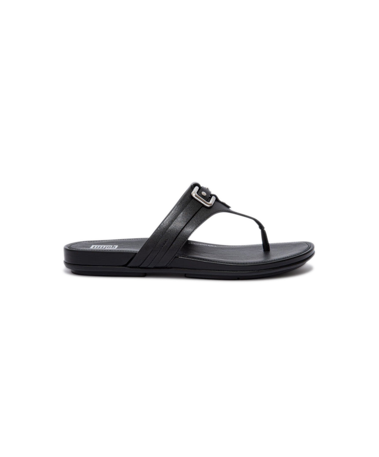 FitFlop Gracie Stud-Buckle Leather Toe-Post All Black Sandals | Free  Express Shipping Orders Over $120 – Bstore