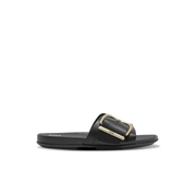 Fitflop Gracie Maxi Buckle Leather Slides Black