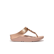 Fitflop Halo Bead Circle Metallic Toe Post Rose Gold