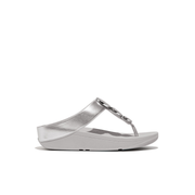 Fitflop Halo Bead Circle Metallic Toe Post Silver